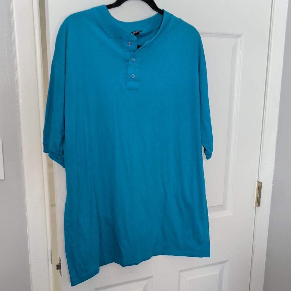 New Directions Teal Button Down Shirt